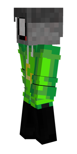 Black skin: body, left side render