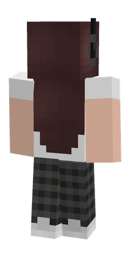 Black skin: body, back render