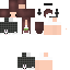 Black skin: raw texture render