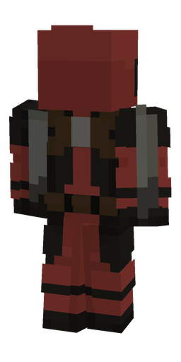 Black skin: body, back render