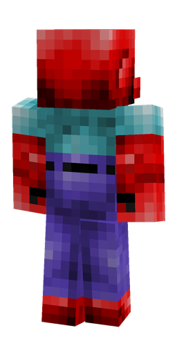 Blue skin: body, back render