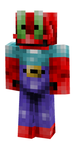 Blue skin: body, front render