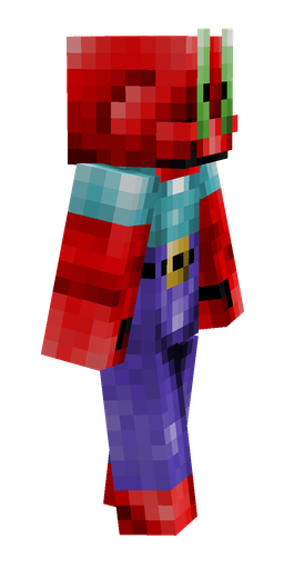 Blue skin: body, right side render