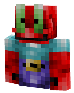 Blue skin: bust render