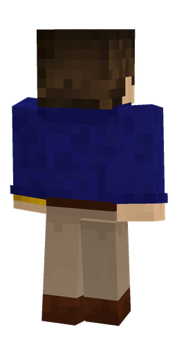 Blue skin: body, back render