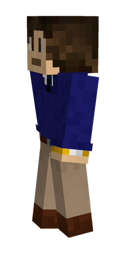 Blue skin: body, left side render