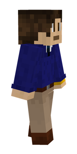 Blue skin: body, right side render