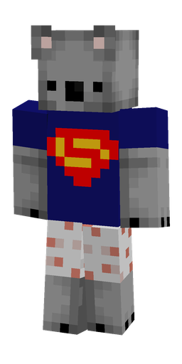 Blue skin: body, front render