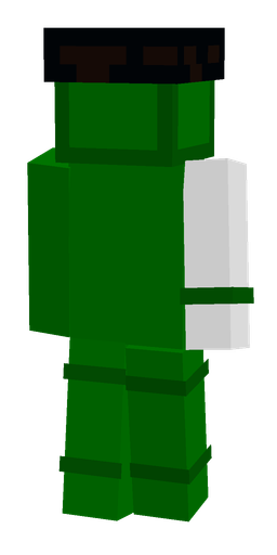 Green skin: body, back render