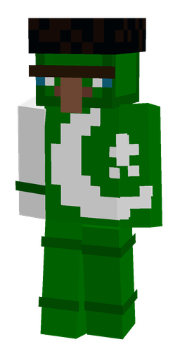 Green skin: body, front render