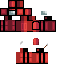 Black skin: raw texture render