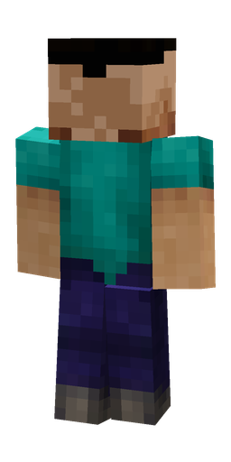 Black skin: body, back render