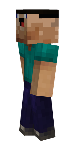Black skin: body, left side render