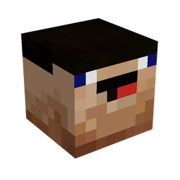 Black skin: head render