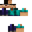 Black skin: raw texture render