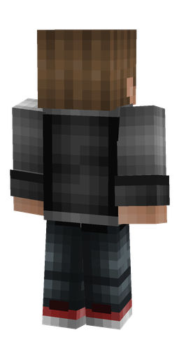 Black skin: body, back render