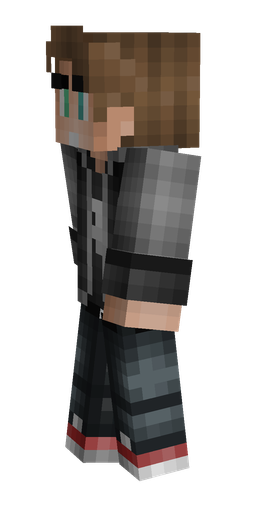Black skin: body, left side render