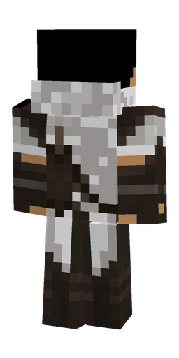 Black skin: body, back render