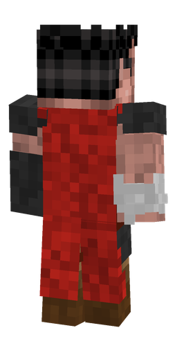 Black skin: body, back render
