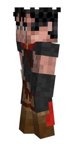 Black skin: body, left side render