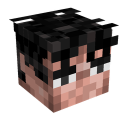 Black skin: head render