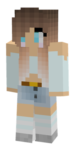 Blue skin: body, front render