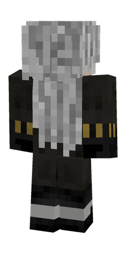Black skin: body, back render