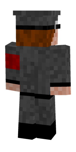 Black skin: body, back render