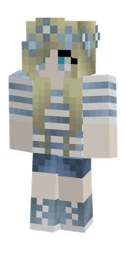 Blue skin: body, front render