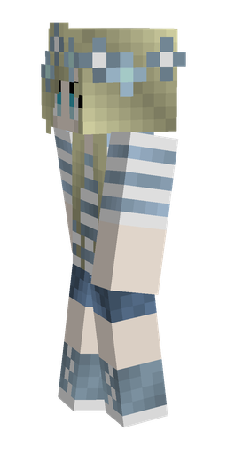 Blue skin: body, left side render