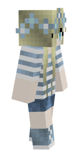 Blue skin: body, right side render