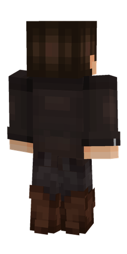 Black skin: body, back render