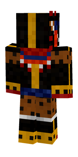 Black skin: body, back render