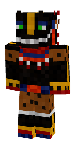 Black skin: body, front render