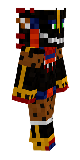 Black skin: body, right side render