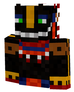 Black skin: bust render