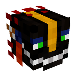 Black skin: head render