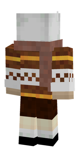 Brown skin: body, back render