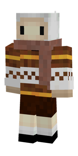 Brown skin: body, front render