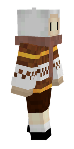 Brown skin: body, right side render
