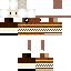 Brown skin: raw texture render