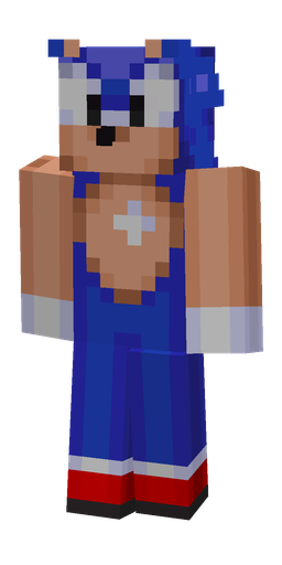 Blue skin: body, front render