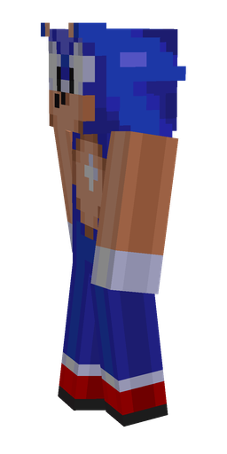 Blue skin: body, left side render