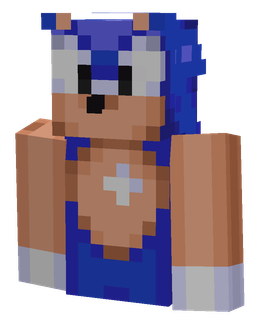 Blue skin: bust render