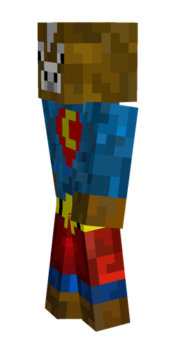 Blue skin: body, left side render