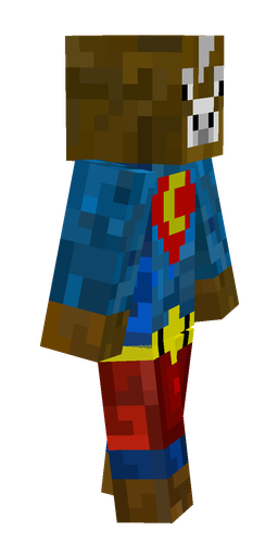 Blue skin: body, right side render