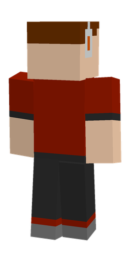 Black skin: body, back render
