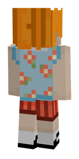 Blue skin: body, back render
