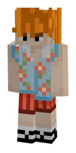 Blue skin: body, front render
