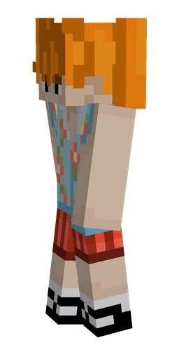Blue skin: body, left side render